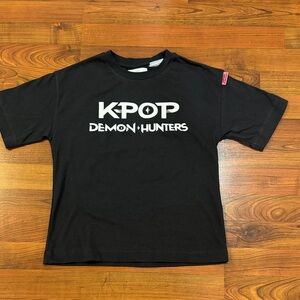 Zara KPOP Demon Hunters Black Kids Graphic Tee